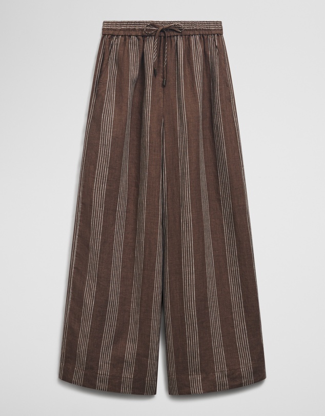 Country Road - Stripe Linen Pull On Pintuck