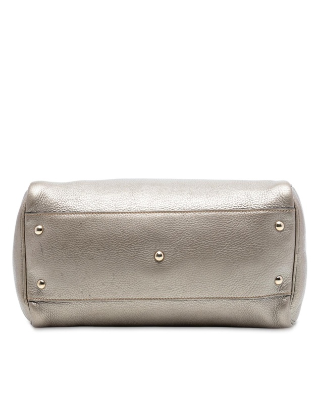 Pre-Loved by Azura Reborn - Pre-Loved Medium Calfskin Bamboo Shopper Boston Bag