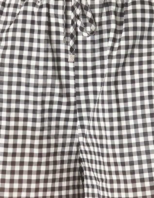 Michael Kors - Boho Gingham Drawstring Beach Shorts With Pockets