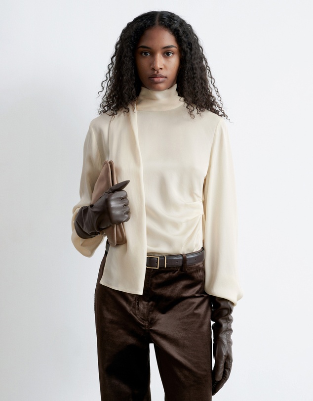 & Other Stories - Scarf-Detail Satin Blouse