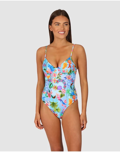 Baku Swimwear - Sardinia Retro Underwire One Piece Swimsuit