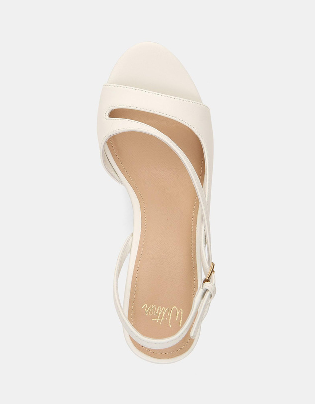 Wittner - Yen High Sandals Optic White Leather