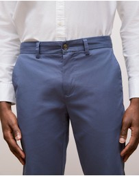 Trenery - Slim Fit Chino Pant in Dark Blue