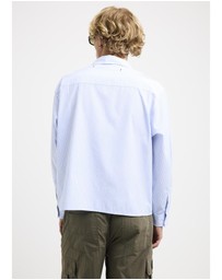 Black Noise White Rain - Miami Striped Long Sleeve Shirt