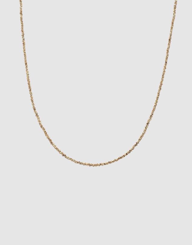 Elli Jewelry - Necklace Hematite Beaded Layering 925 Sterling Silver Gold-Plated