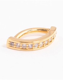 Lovisa - Gold Plated Surgical Steel Curved Belly Ring