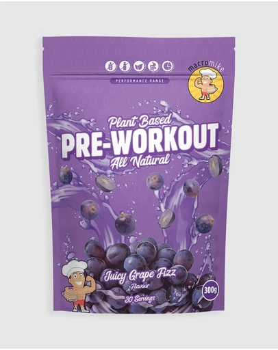 Macro Mike - Juicy Grape Fizz Pre Workout - 300g