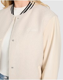 GUESS - Danielle College Bomber Jacket