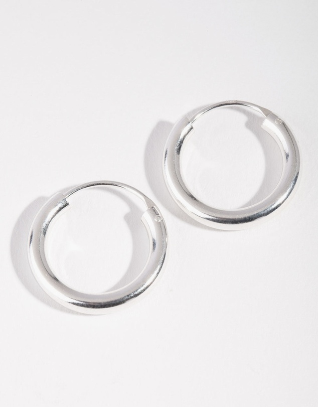 Lovisa - Sterling Silver 18mm Chubby Hoop Earrings
