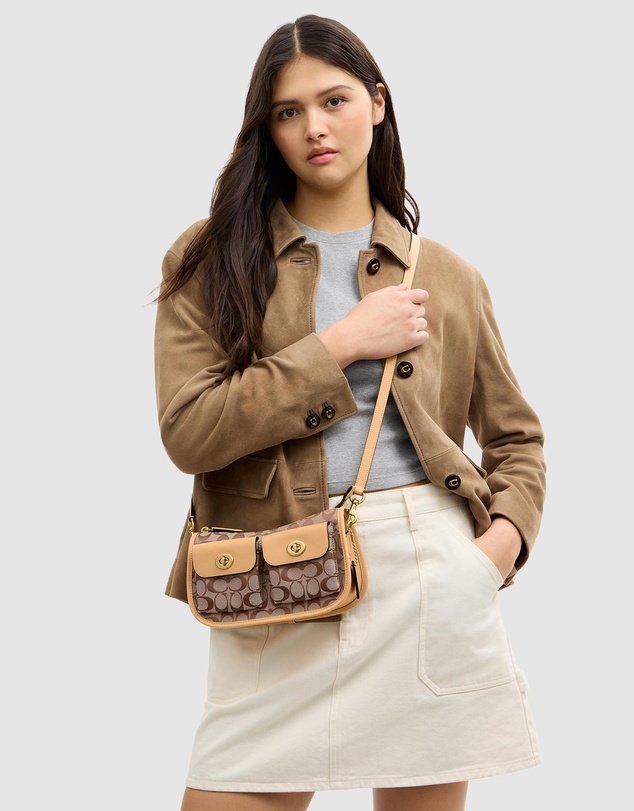 Coach - The Coach Originals Signature Jacquard Twin Turnlock Waverly Bag