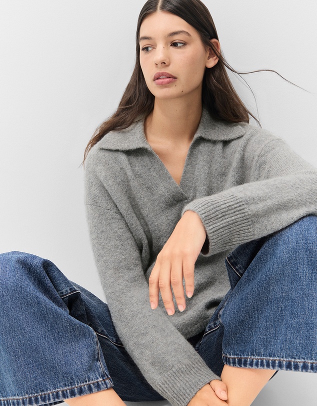 UNISON - Lofty Collared Knit