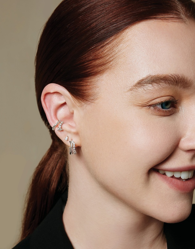 Ania Haie - Silver Pear Studs