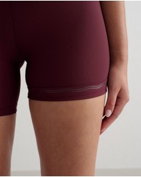 Aim'n - Ribbed Performance Midi Biker Shorts