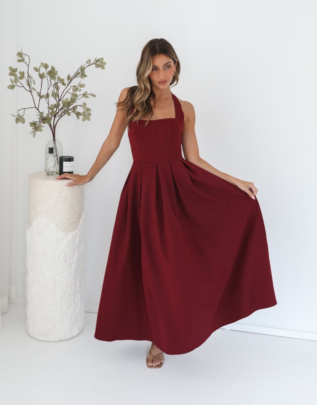 Esther & Co - Quenara Dress - Wine