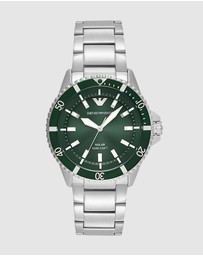 Emporio Armani - Silver Tone Analogue Watch
