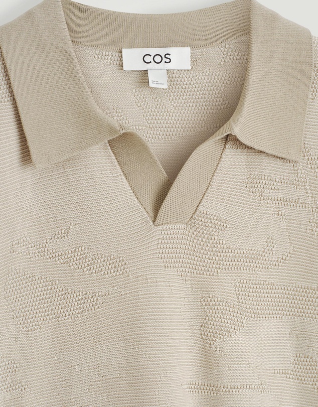 COS - Cotton-Jacquard Polo Shirt