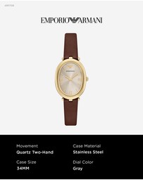 Emporio Armani - Brown Analogue Watch