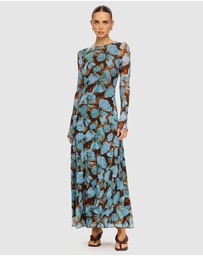 KIVARI - Nieve Mesh Maxi Dress