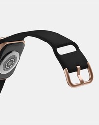Friendie - Silicone Band with Modern Gold Buckle – The Byron – Apple Compatible