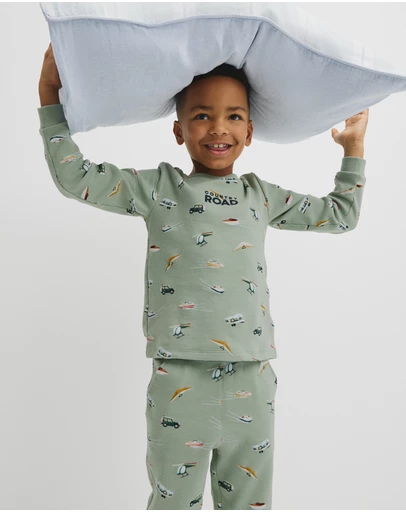 Country Road - Australian Cotton Long Sleeve Motor Sport Pyjamas