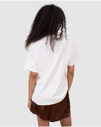 CAMIXA - Teesha Oversized Distressed Cotton T-Shirt