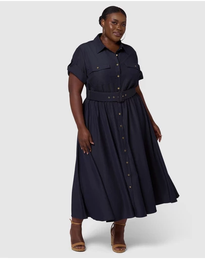 Indigo Tonic - Eden Luxe Chambray Midi Dress