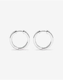 Michael Hill - 20mm Cubic Zirconia Huggie Hoop Earrings in Sterling Silver