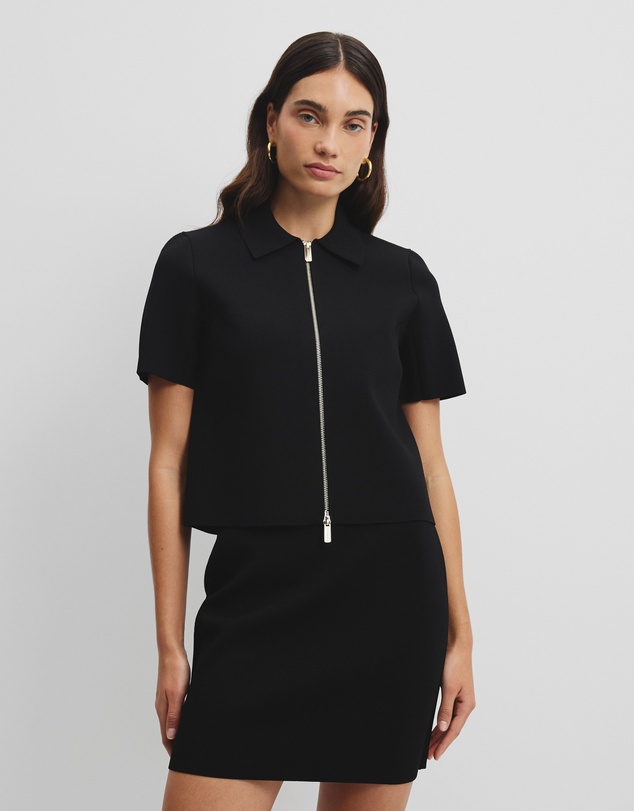Country Road - Short Sleeve Compact Zip Knit