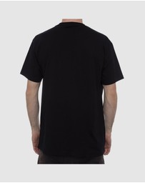 Fallen Footwear - Fallen Footwear Men Hi Volt 100 % Cotton Tees Regular Fit Black