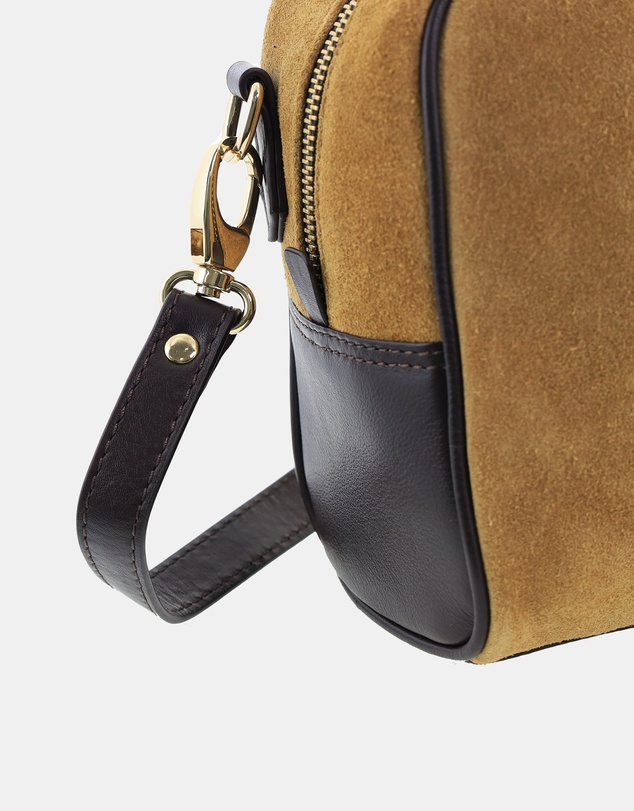 Pierre Cardin - Pierre Cardin Genuine Suede Leather Tote Crossbody Bag