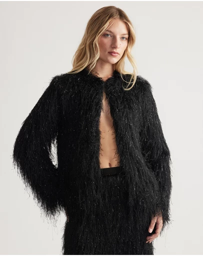 Decjuba - Kenzie Lurex Fringed Jacket