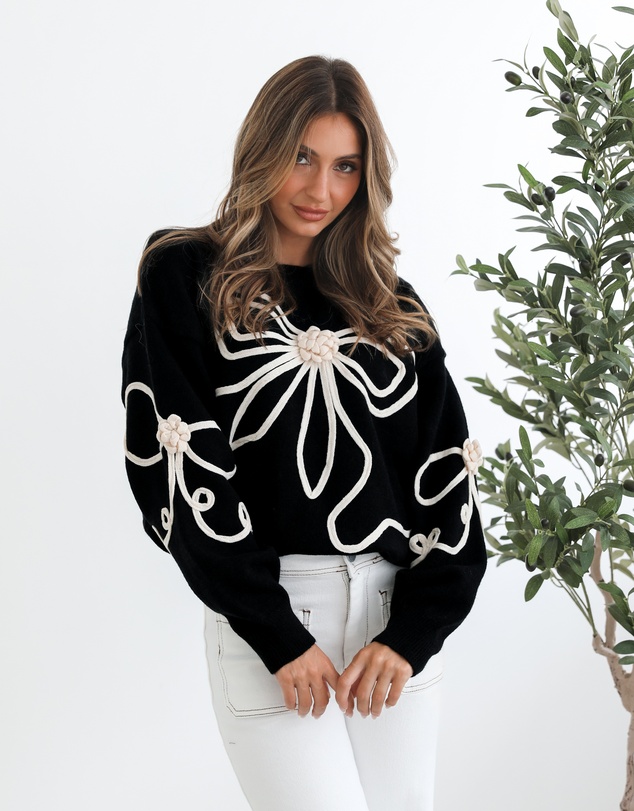 Esther & Co - Junaelle Knit - Black Multi