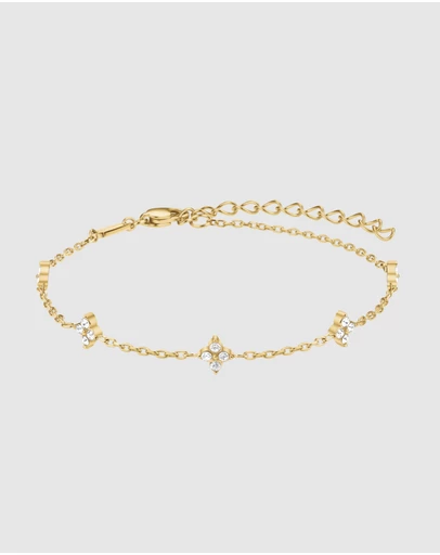 Rosefield - Diamond Star Crystal Gold-Tone Bracelet