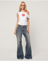 Abrand - 99 Baggy Flare Jeans