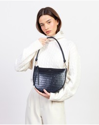 SABEN - Gani Shoulder Bag Black Croc