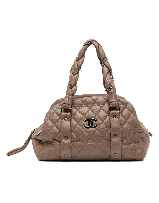 Pre-Loved by Azura Reborn - Pre-Loved Distressed Lambskin Lady Braid Bowler Bag