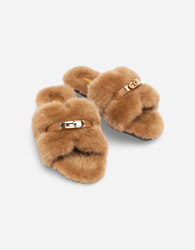 Ozwear Connection Uggs - Ugg Stella Charm Shearling Slide