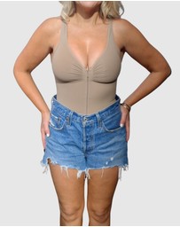 Core Trainer - 3/4 Zip Sculpting Bodysuit