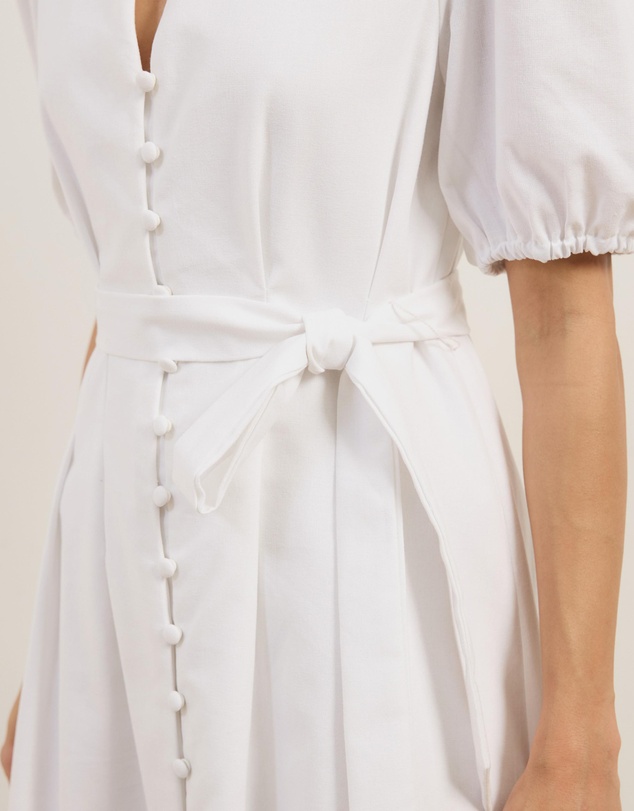 Atmos&Here - Audrey Fitted Button Front Midi Dress