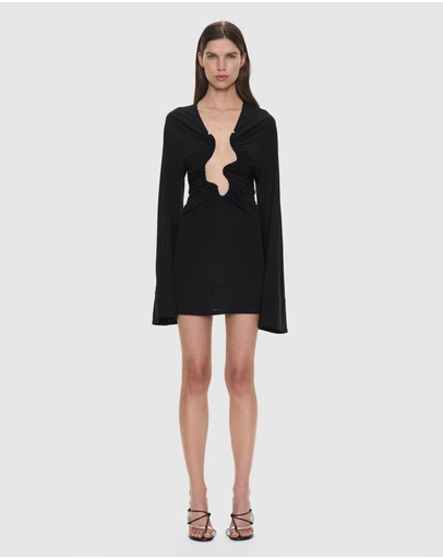 Christopher Esber - Salacia Ruched LS Mini Dress