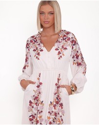 Petal & Pup - Narissa Long Sleeve Midi Dress - Floral