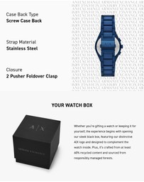 Armani Exchange - Blue Chronograph Watch