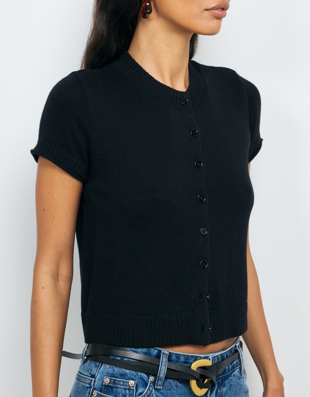 AERE - Abi Cotton Cashmere Blend Cardigan