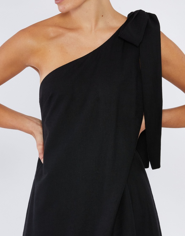Amelius - Aruba Linen One Shoulder Dress