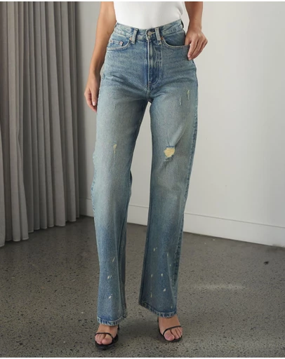 Dr Denim - Echo High Straight Jeans
