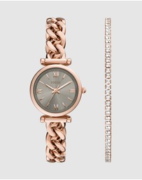 Fossil - Carlie Rose Gold Tone Analogue Watch
