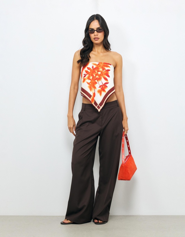 AERE - Ilaria Linen Scarf Top