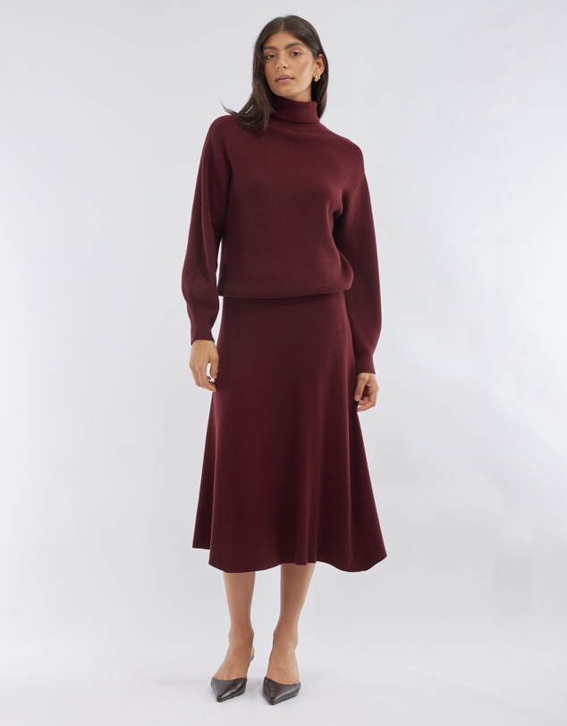 Amelius - Jacqueline A-Line Knit Skirt