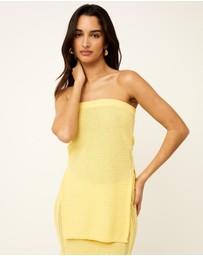 Dazie - St Tropez Knit Strapless Top