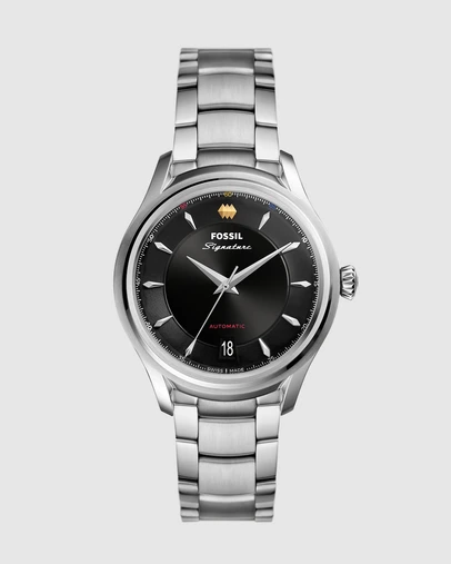 Fossil - Signature CS-1 Silver Tone Analogue Watch
